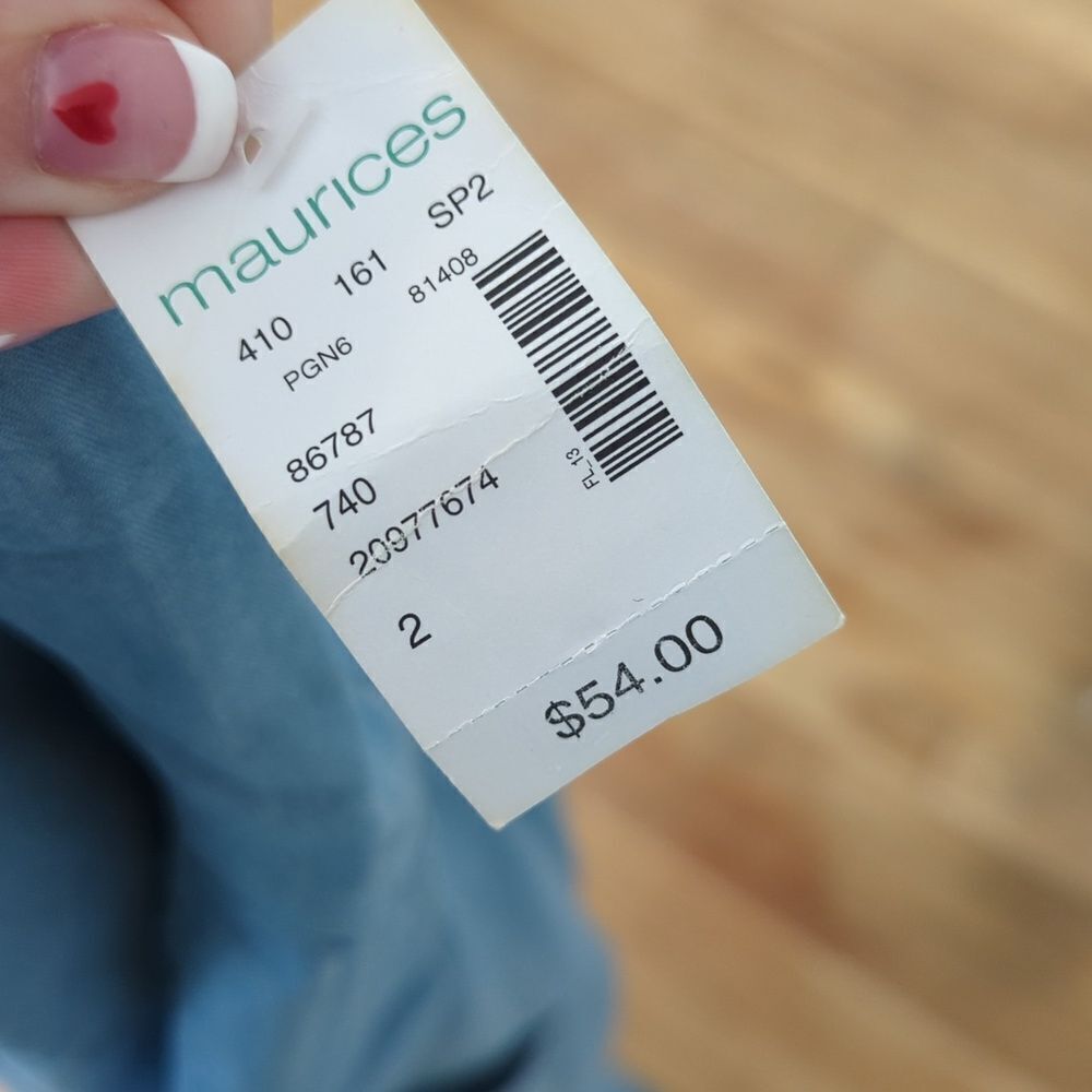 Maurices denim shirt button down dress Lyocell NWT - Picture 4 of 6